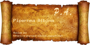 Pipernea Albina névjegykártya